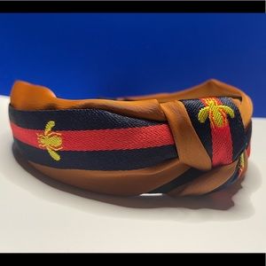 Brown Knotted “Bee” Headband